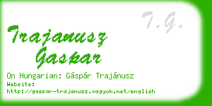 trajanusz gaspar business card